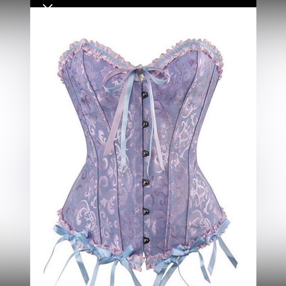 Woman’s lavender bustiers.